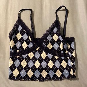 Checkered Blue Tanktop